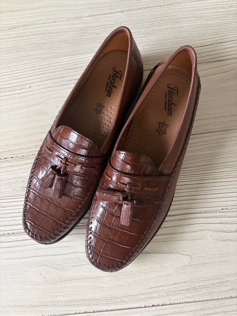 Leather Tassel Loafers - Brown Men’s Dress Slip-Ons